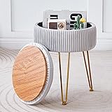 Cpintltr Velvet Foot Rest Stool Multipurpose