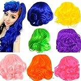 TEEMI-Wavy False Bang Bun Wig Hairpiece Clip in Hair Extensions Accessories 8 Co