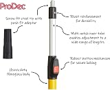 ProDec 2-4ft Fibreglass Aluminium Extension Pole for Paint Rollers Screw Push view 3