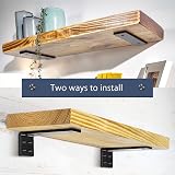 MLOQI 4 Pack Scaffold Board Shelf Brackets Heavy Duty 5mm Thick 50 KG 30cm view 4