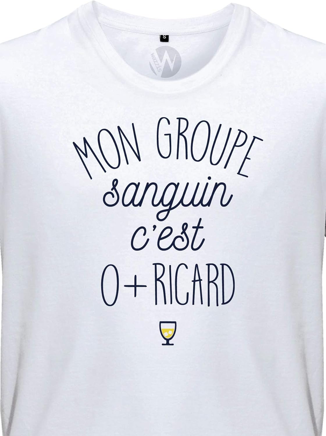 Hommes Tee Shirt Homme Humour Pastis Apero Mon Groupe Sanguin Cest O Ricard Dv Videk Hr