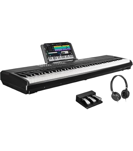 Amazon.com: TERENCE V30 Digital Piano 88 Key Weighted Keyboard
