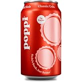 Poppi Prebiotic Soda, Classic Cola, 12 Fl Oz (Pack of 1)