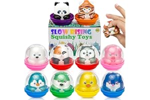 CURIBBLE 10 Packs Party Favors Easter Basket Stuffers Slow Rising Stress Relief Squishies for Kids, Birthday Goodie Bag Stuffers,Kids Classroom Prizes, Claw Machine Toys