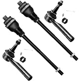 SCITOO 4pcs Front Suspension Kit Inner Outer Tie Rod End Fit 1999-2006 For Chevrolet Silverado 1500 For GMC Sierra 1500 2000-2006 For Chevy Tahoe
