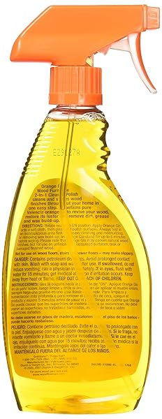 ORANGE GLO WOOD FURNITURE 2-IN-1 CLEANER & POLISH, 16 OUNCES
