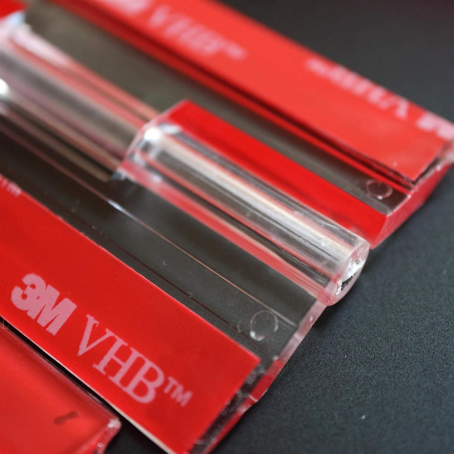 4X Acrylic Hinges – No Glue Required. Transparent Clear Plastic Acrylic 300mm, Self Adhesive - Image 3