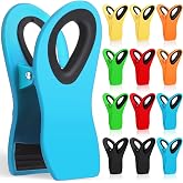 JETMORE 12 Pack Chip Clips Bag Clips, Magnetic Bag Clip for Food Storage | Heavy duty, plastic food clip for chips, snack, kitchen, refrigerator, garden, sewing, fabric, clothes pins