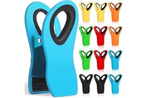 Jetmore 12 Pack Chip Clips Bag Clips, Magnetic Bag Clip for Food Storage Heavy Duty, Plastic Food Clip for Chips, Snack, Kitchen, Refrigerator, Garden, Sewing, Fabric, Clothes Pins