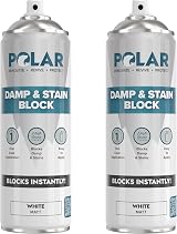 Polar Damp & Stain Block Spray 2x500ml Matt White Anti Mould Primer
