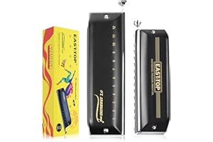 EAST TOP Updated FORERUNNER 2.0 without valves Chromatic Harmonica 12-Hole 48 Tones G Key Chromatic Mouth Organ Harmonica for