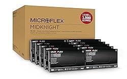 Microflex MK-296 Black Disposable Nitrile
