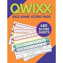 Qwixx Score Pads: 480 Large Score Sheet for Qwixx Dice Board Game | Qwixx  Score Sheets | Qwixx Score Cards for Scorekeeping | Size 8.5" x 11" |  Colored Pages: Press, Kalid,