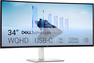 Dell 34 Plus S3425DW 34" Curved USB-C Monitor 3440x1440 120Hz HDR10