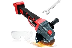 Rueqior Cordless Angle Grinder for Milwaukee M18 18V Battery, 4-1/2" Brushless Grinder, Grinder M18 for Cutting, Griding, Polishing (No Battery) (10000 RPM)