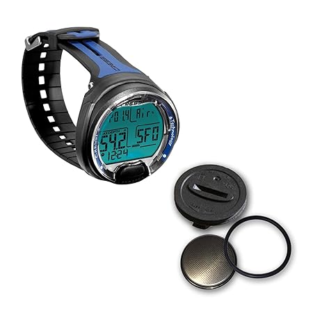 Actionsport Abenteuertauchen Cressi Leonardo Tauchcomputer mit Batterie-Kit im Set