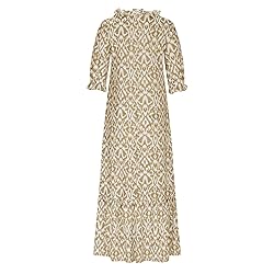 Today 2025 Womens Summer Dresses Short Sleeve Boho