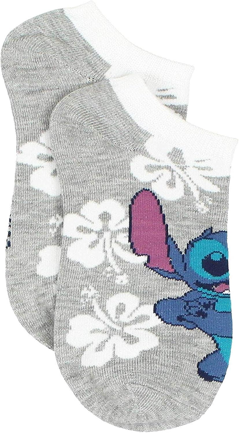 Disney Lilo & Stitch Womens 6 pack Socks (9-11 (Shoe: 4-10), Stitch Blue): Clothing