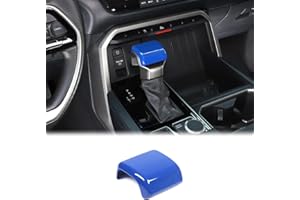 Aunginsy Shifter Gear Hand Brake Trim Cover Compatible with Toyota Tundra/Sequoia 2022-2025 Tacoma 2024+ Car Center Console Gear Shift Head Protection Cover Automatic Gear Shift Knob Cover Accessories
