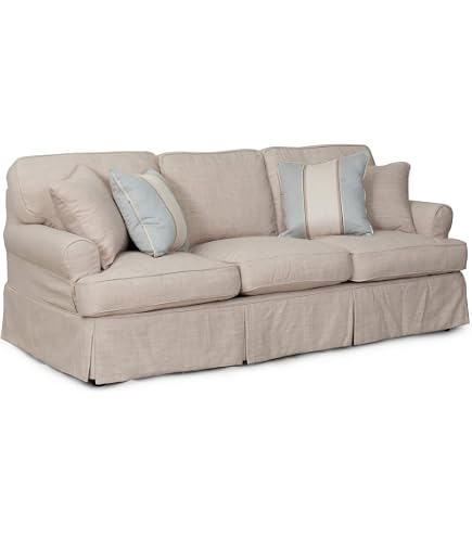 Housse De Canapé Sunset Trading Horizon - Pour Love Seat - Couleur Blanc Perle Performance