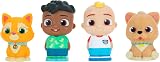 CoComelon Best Friends & Pets 4 Figure Set JJ Cody Dog Cat Toys Kids