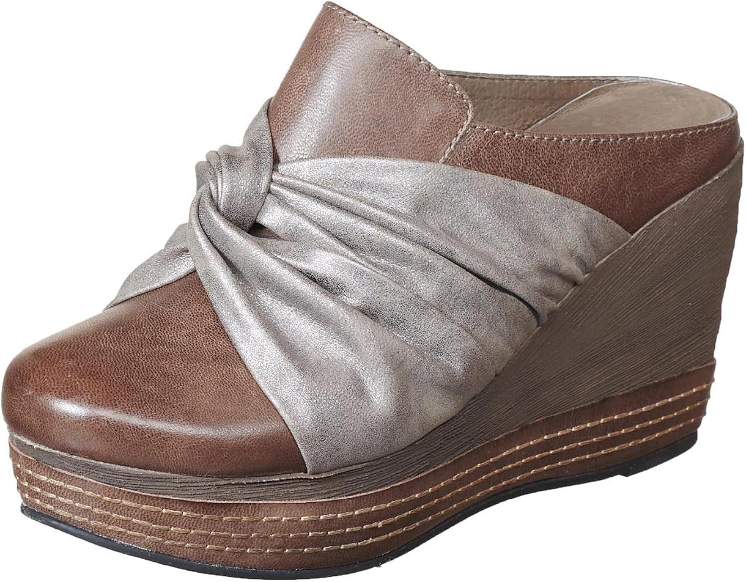 antelope suede mules