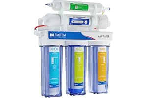 Max Water 5 Stage 100 GPD (Gallon Per Day) RO (Reverse Osmosis) Standard Water Filtration System for Heavy Duty - Under-Sink/