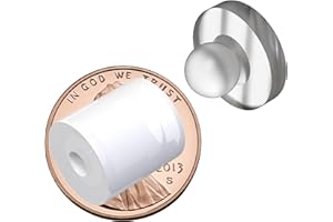 WIRED4SIGNS USA Snapfix Acrylic Sign Mounting Hardware | Hidden Clip-in Sign Standoff Mounts | UV Stable | Plexiglass Wall Sign Holders 16mm (5/8") | 100 Pack Medium - White