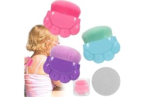 RGQSUN 3 Pack Kids Sunscreen Applicator,Sunblock Buddy Brush with Protective Case,Sun Lotion Applicator Sun Cream Brush Set with Cleaning Pad