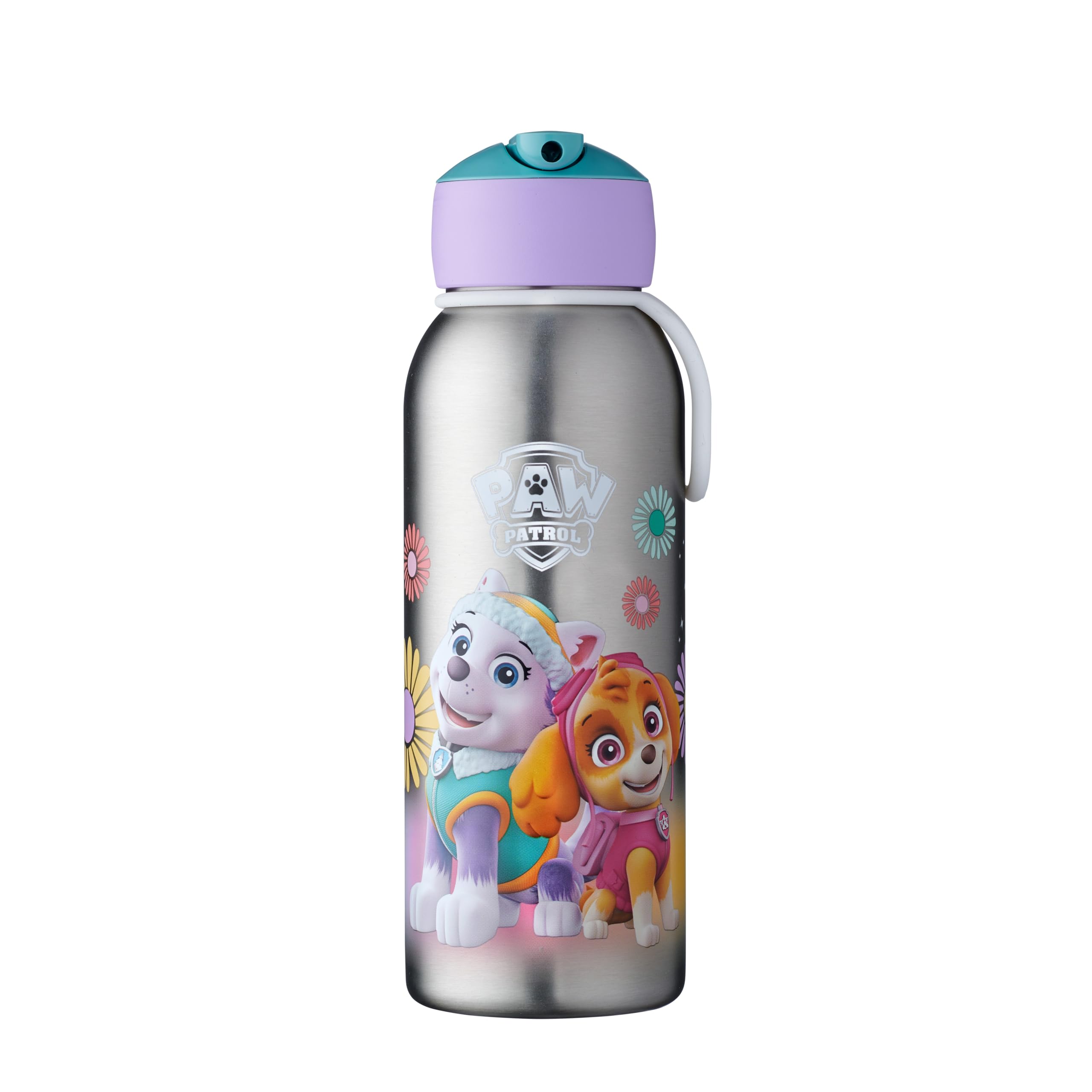 Mepal - Insulated Bottle Flip-up Campus - Insulated Drinking Bottles For Children - Stainless Steel Drinking Bottle - 4 Hours Hot & 12 Hours Cold - BPA-free - 350 ml - Paw Patrol Girls