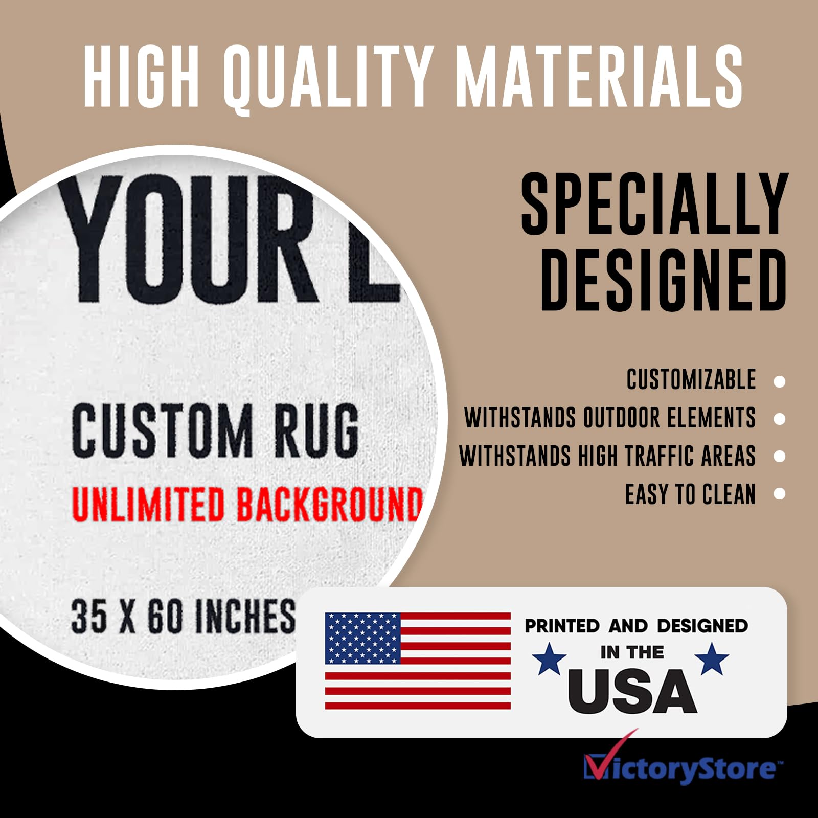 VictoryStore Custom Doormat 35x60 Inches, Set of 4, Any Color, Custom Logo Doormat Full Color Print, Large Custom Commercial Doormat, Set of 4 - Image 4