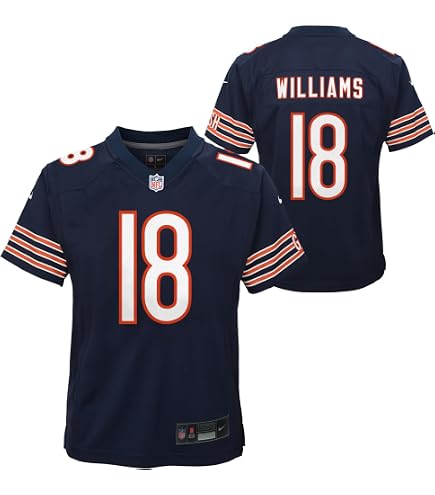 Amazon.com: Caleb Williams Chicago Bears Black #18 NFL Kids Youth