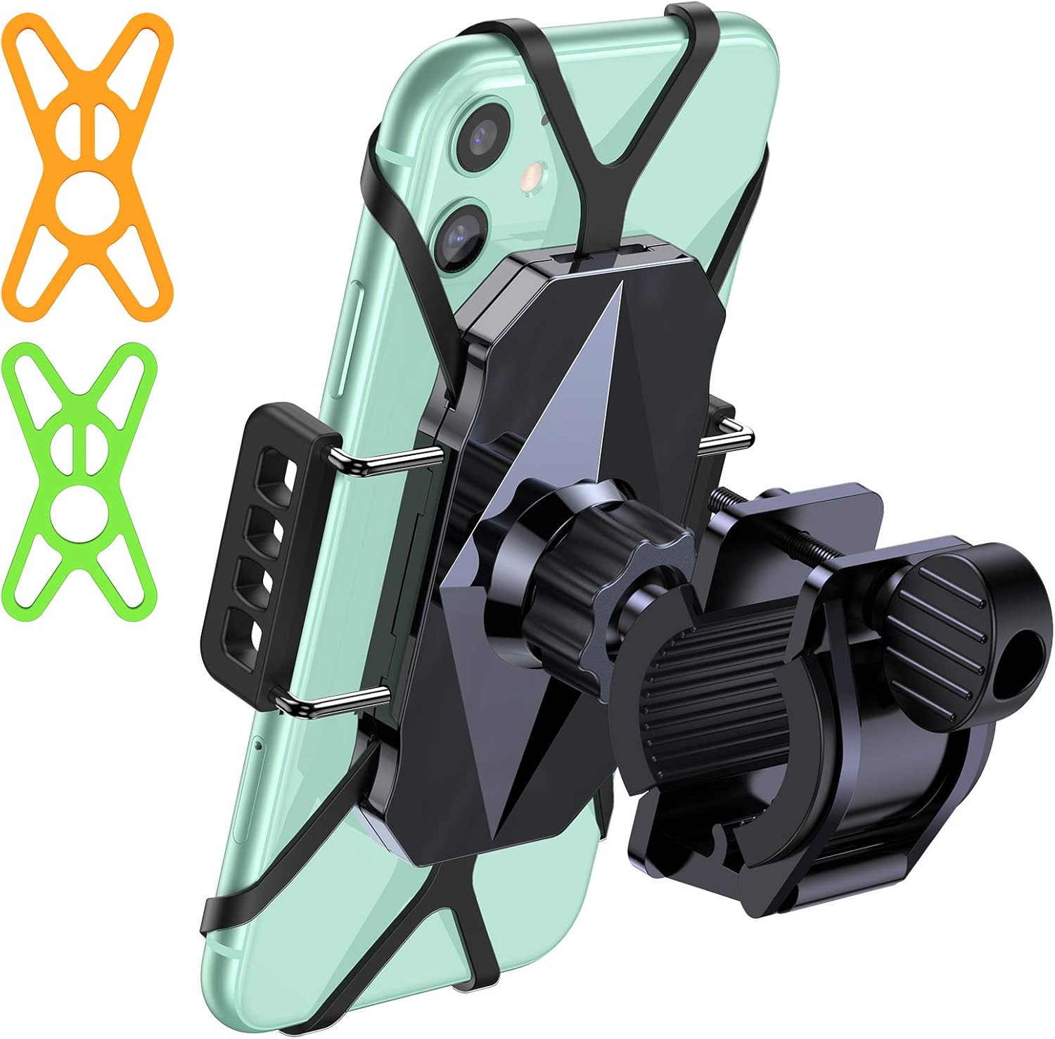 VICSEED Metal Bike Phone Mount [Ultra Stable & Anti Shake] Universal Motorcycle Phone Mount Cell Phone Holder for Bike Bicycle Mountain Handlebars Fit for iPhone 12 Pro Max 11 Galaxy S21 All Phones