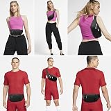SUPHOSMT 4 Pockets Black Bum Bag Large Waist Fanny Pack Waterproof for iPad Mini view 3