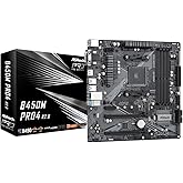 ASROCK B450M PRO4 R2.0 Socket AM4/ AMD B450/ DDR4/ SATA3&USB3.2/ M.2/ Micro ATX Motherboard