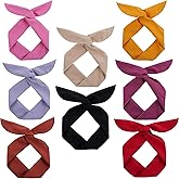 Solid Wire Headbands for Women Twist Bow Hairbands Fashion Bunny Ears Headwraps Hair Accessories for Workout Yoga Running Soc