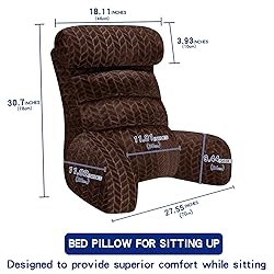 Tinuniyaa Back Pillow for Bed Sitting Up, Reading