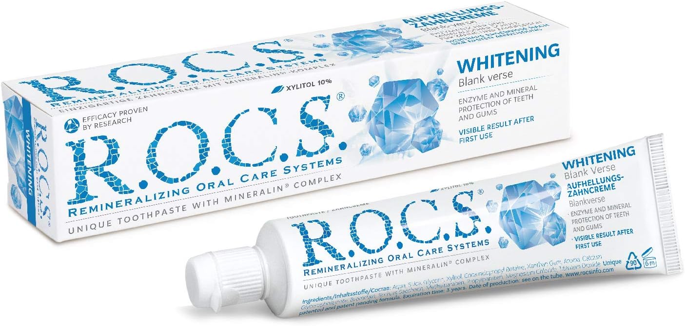 R.O.C.S. Whitening Toothpaste 60ml Amazon.co.uk Health & Personal Care