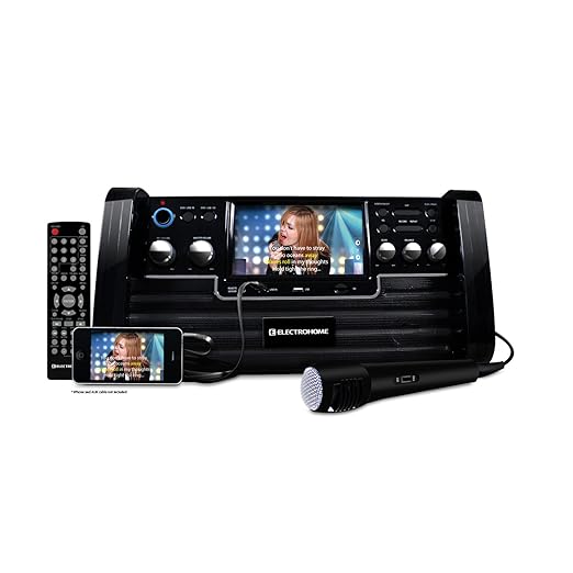 Electrohome EAKAR770 Portable Karaoke DVD/CD+G/MP3 Player Speaker