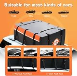 Sailnovo Car Roof Bag 20 Cubic Feet Foldable Roof Box Universal Fit view 4