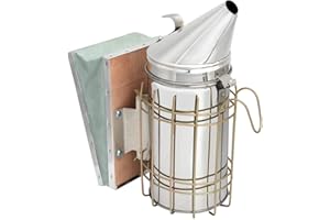 BEEXTM Bee Hive Bee Smoker Beehive Smoker Stainless Steel with Heat Shield Beekeeping Equipment Beehive Tool