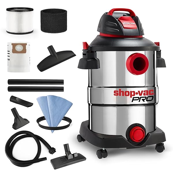 SHOP-VAC 12 GALLON 6.0 PEAK HP WET/DRY VACUUM,...