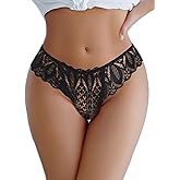 Avidlove Panties for Women Lace Thongs Cross Back Tanga Sexy Cheeky Low Waist Bikinis Underwear