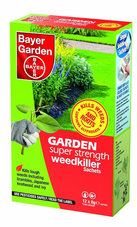 Bayer Garden Super Strength Weedkiller Sachets, 8 g 12 Sachet Amazon