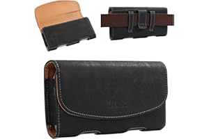 Bourisen Phone Holster Phone Pouch Phone Case Belt Clip Belt Loops Faux Leather for Man for Samsung S25 S24 S23 S22 S21 Ultra