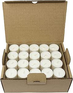 Composteerbare Cup Theelichten Industriële Compostering Plantaardige Wax Koolzaad Wax Theelichten 4 Uur Brandtijd Pack van 80 Kaarsen Ongeparfumeerd