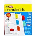 Redi-Tag, RTG33120, Laser Printable Index Tabs, 100 / Pack, Assorted