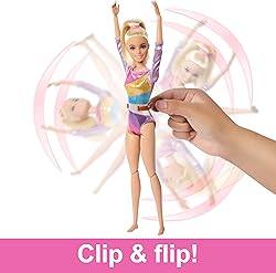 Barbie Gymnastics Doll & Accessories, Playset with