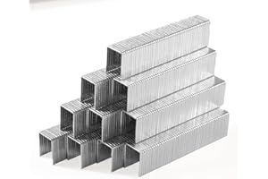 SITLDY Heavy Duty T50 9/16 inch Length Staples 700-Count, 3/8" Crown 20 Gauge Galvanized, for Pneumatic, Electric, manual T50 Stapler Gun