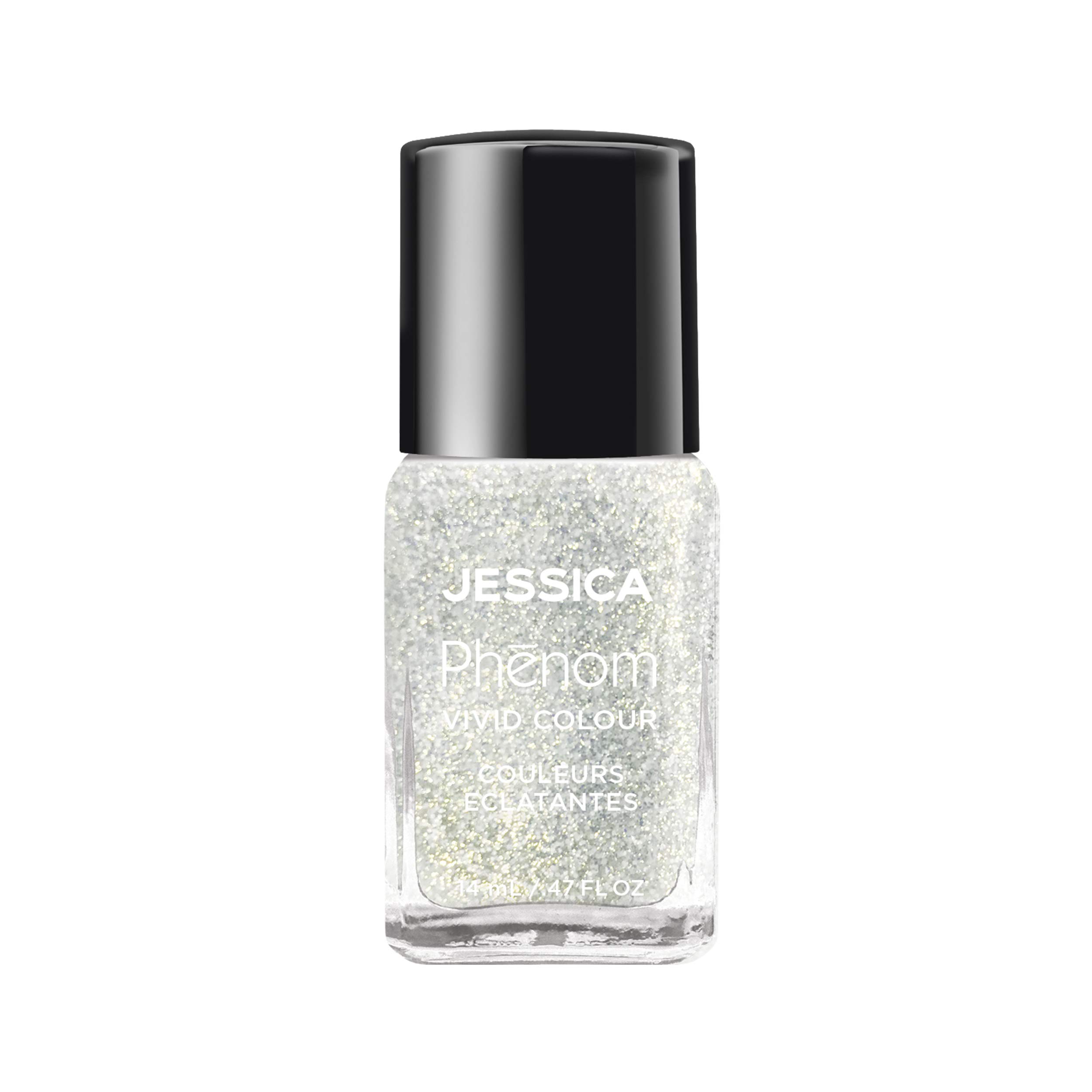 JESSICA Phenom Vivid Colour Nail Polish | Long-Lasting Gel-Like Nail Polish | No UV Light Needed | Vivid & Pigmented Colours | White Opal | 14 ml